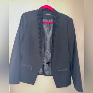 Ivanka Trump Black Blazer with Textured Trim